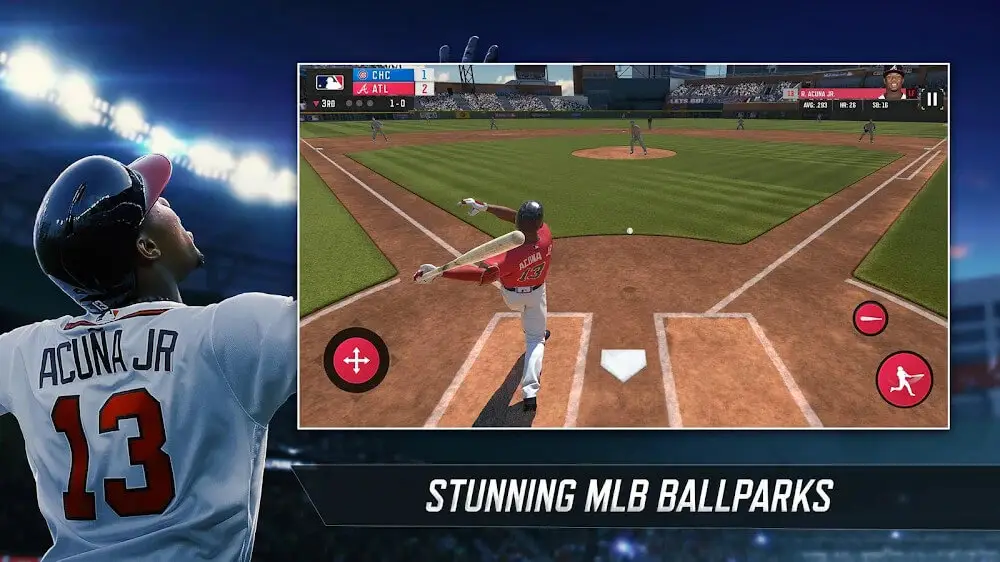 Screenshot of the R.B.I. Baseball 19 game