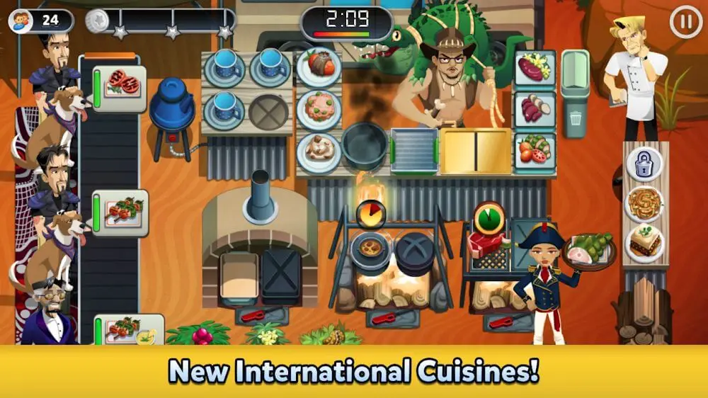 Screenshot of the RESTAURANT DASH game