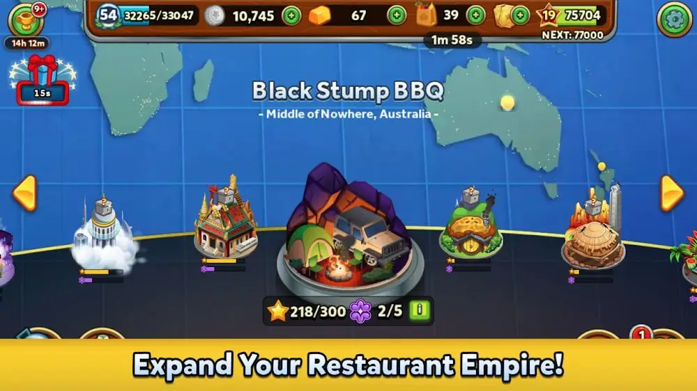 Screenshot of the RESTAURANT DASH game