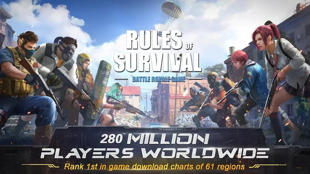 Screenshot of the RULES OF SURVIVAL game