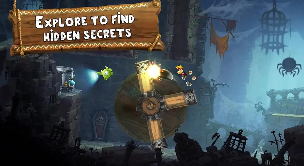 Screenshot of the Rayman Adventures game