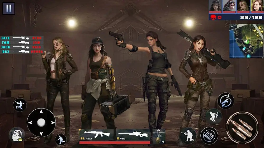 Screenshot of the Real Commando Sniper Shooting game