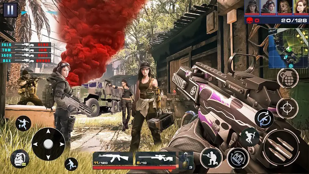 Screenshot of the Real Commando Sniper Shooting game