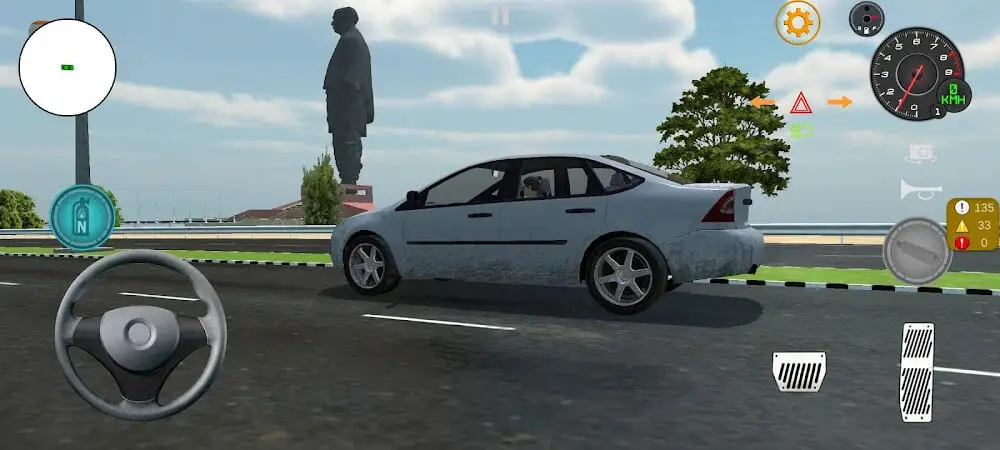Screenshot of the Real Indian Cars Simulator 3D game