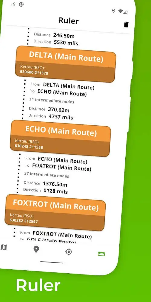 Screenshot of the Recce - Planning & Orienting app