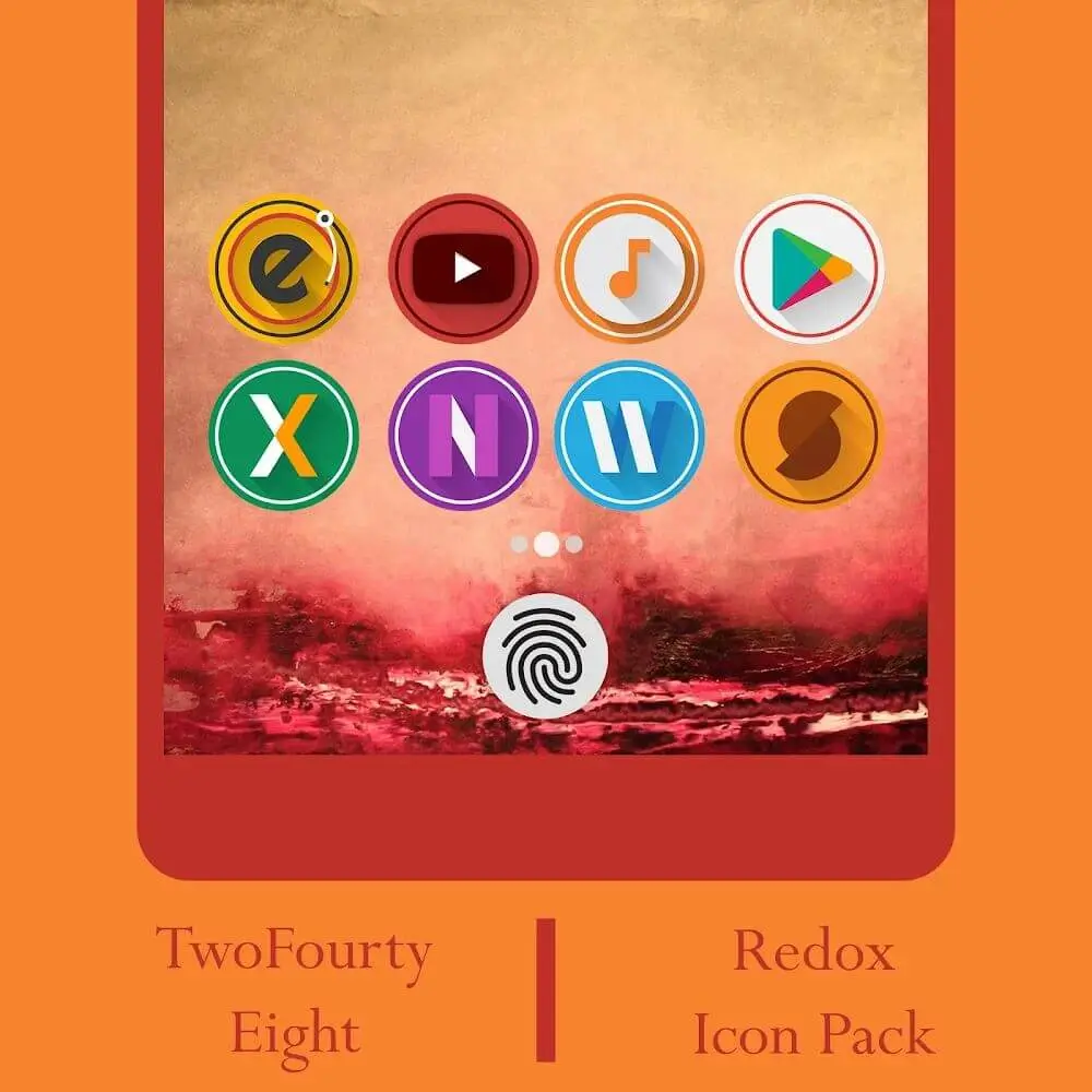 Screenshot of the Redox - Icon Pack game