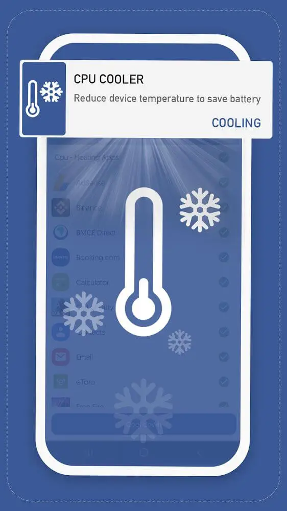 Screenshot of the Repair System for Android app
