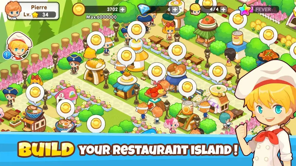 Screenshot of the Restaurant Paradise: Sim Builder game
