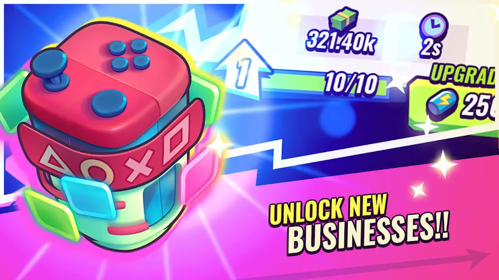 Screenshot of the Rob the Rich (Idle Stonks Tycoon) game