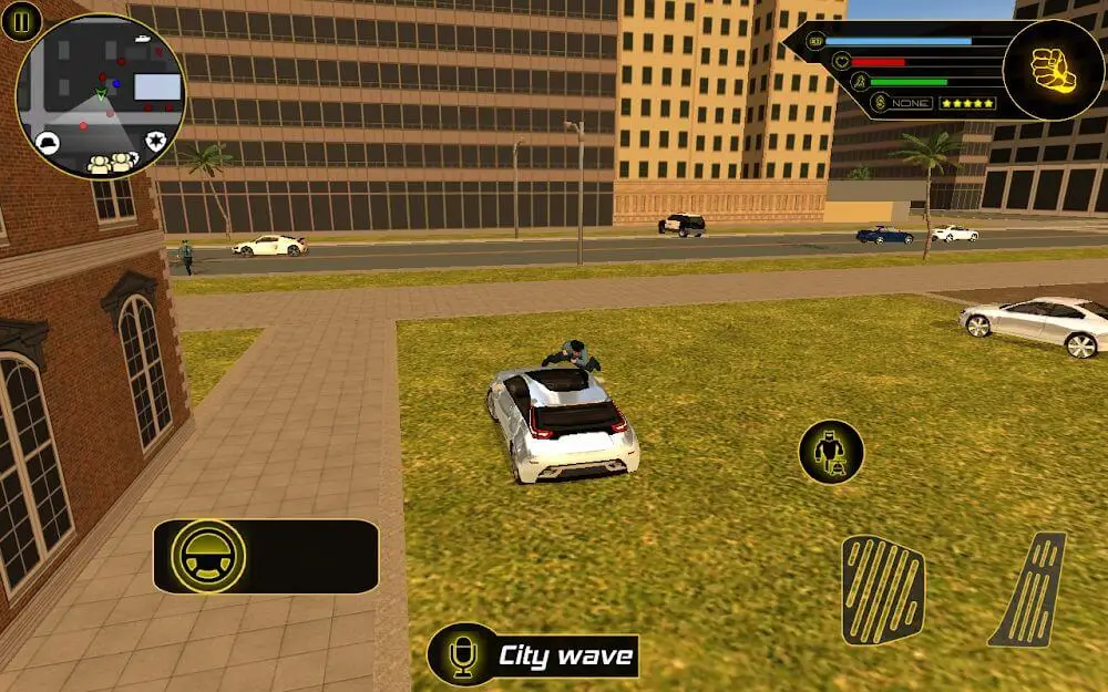 Screenshot of the Robot Car game