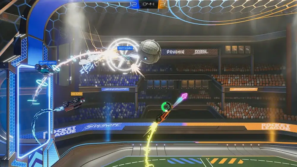 Screenshot of the Rocket League Sideswipe game