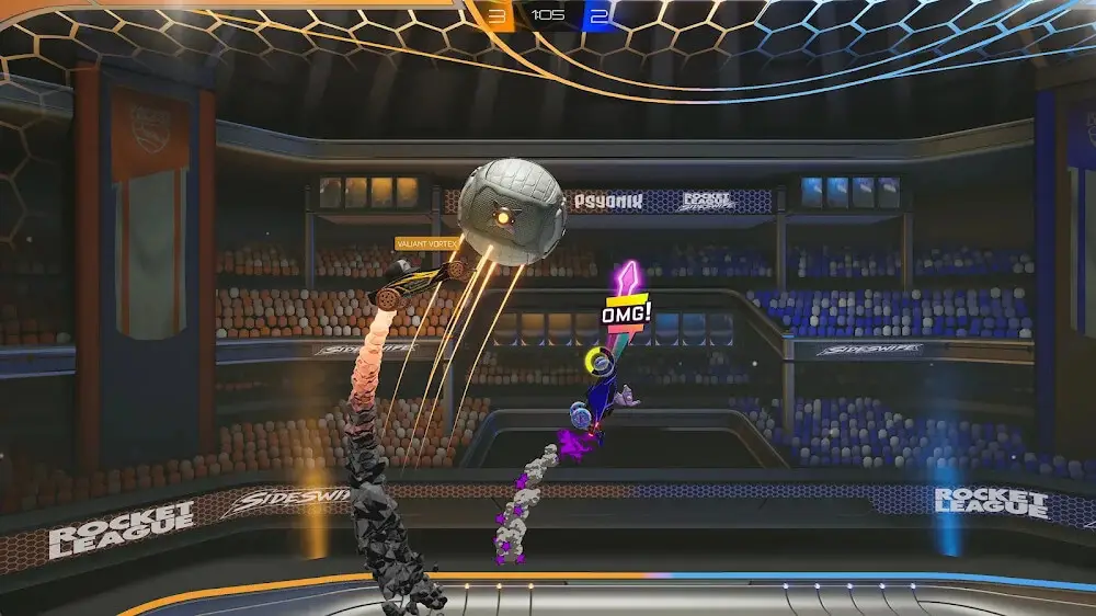 Screenshot of the Rocket League Sideswipe game