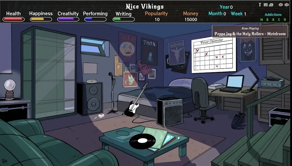 Screenshot of the Rockstar Life game