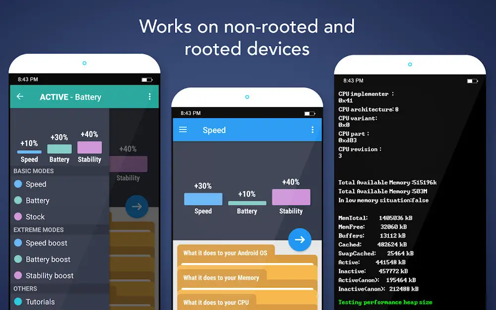 Screenshot of the Root Booster game