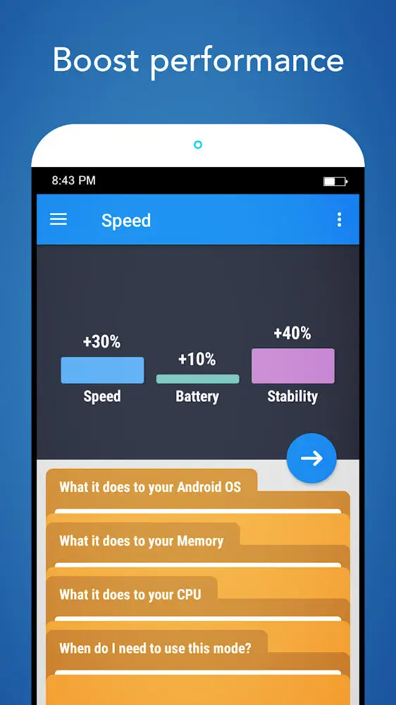 Screenshot of the Root Booster game