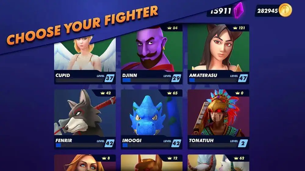 Screenshot of the Rumble Arena game