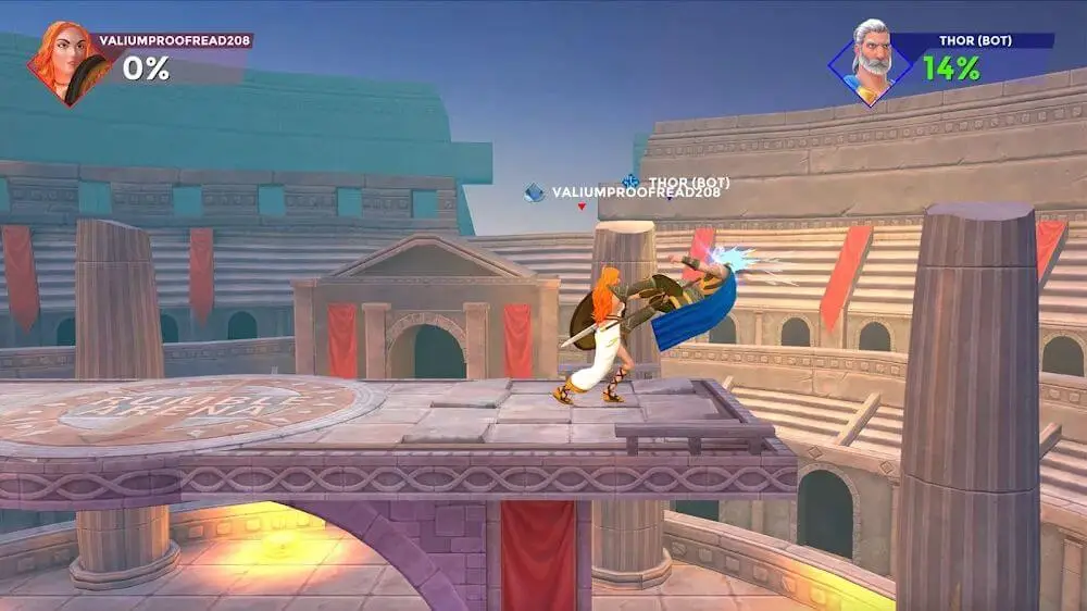 Screenshot of the Rumble Arena game