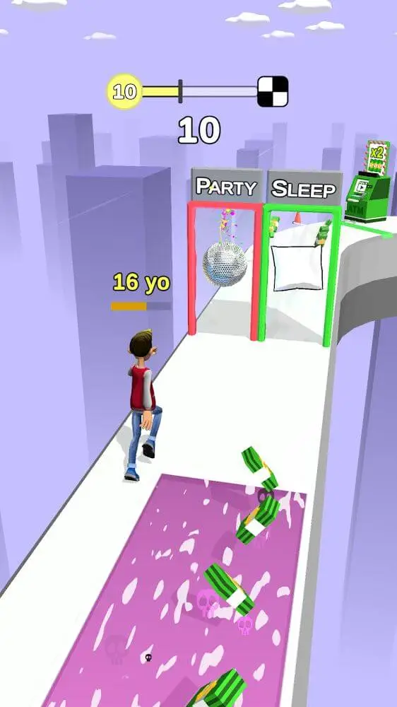 Screenshot of the Run of Life app