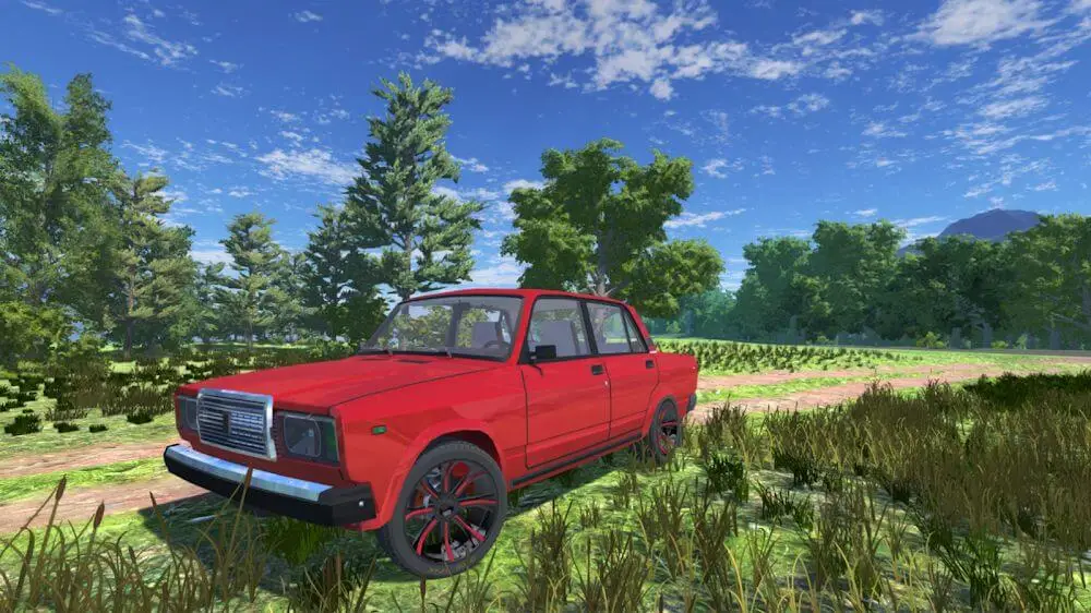 Screenshot of the Russian Car Lada 3D game