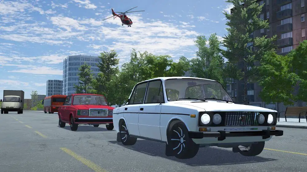 Screenshot of the Russian Car Lada 3D game