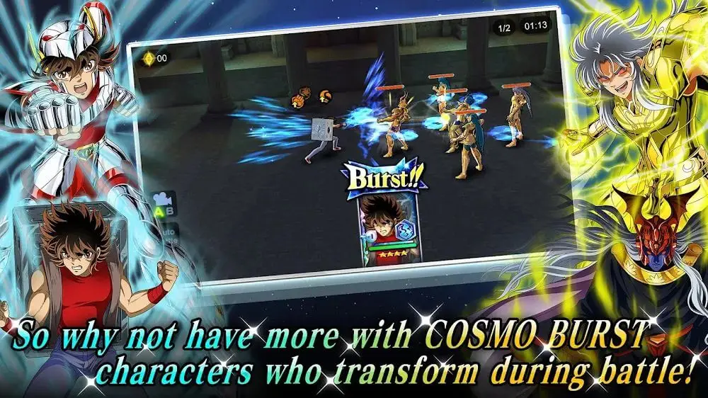 Screenshot of the SAINT SEIYA COSMO FANTASY game