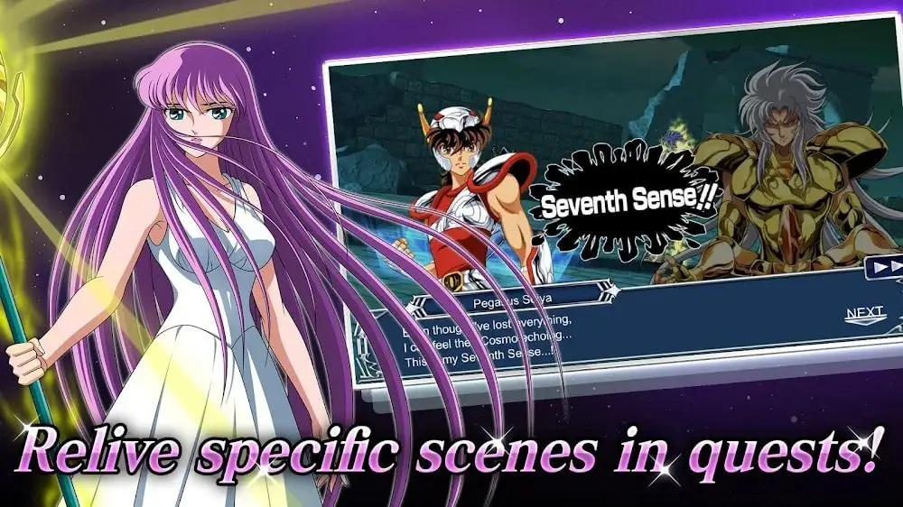 Screenshot of the SAINT SEIYA COSMO FANTASY game