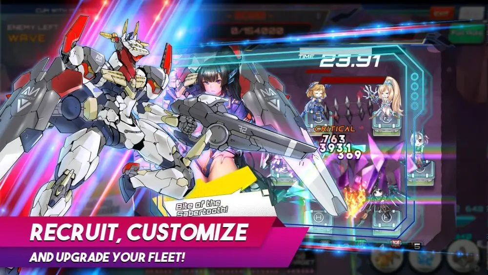 Screenshot of the SF Girls game