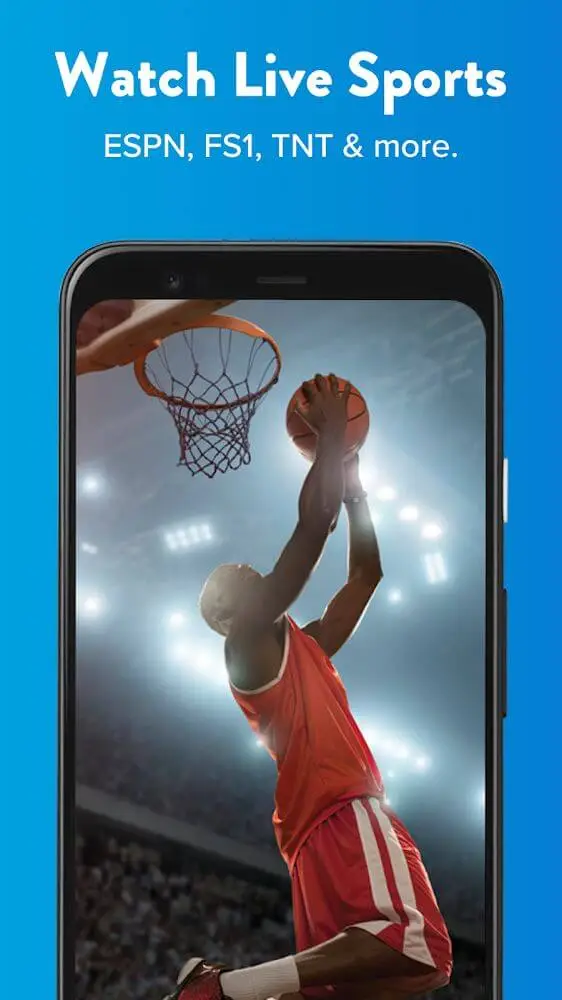 Screenshot of the SLING: Live TV, Shows & Movies app