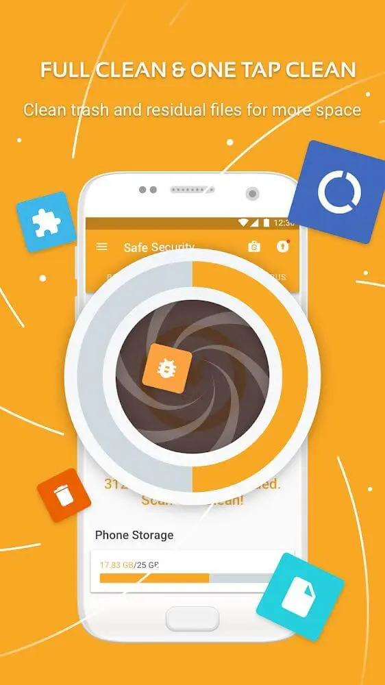 Screenshot of the Safe Security app