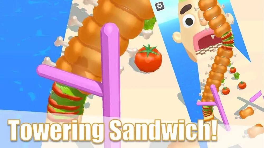 Screenshot of the Sandwich Runner game