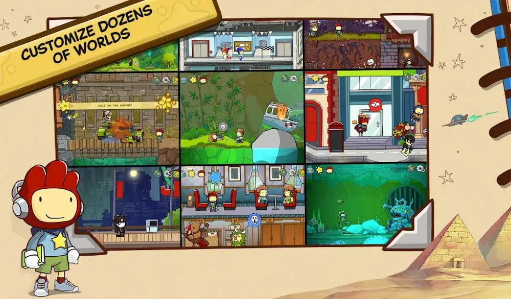 Screenshot of the Scribblenauts Unlimited game