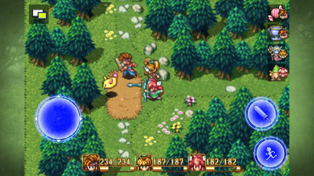 Screenshot of the Secret of Mana game