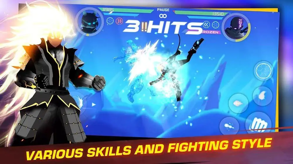 Screenshot of the Shadow Battle 2.2 game
