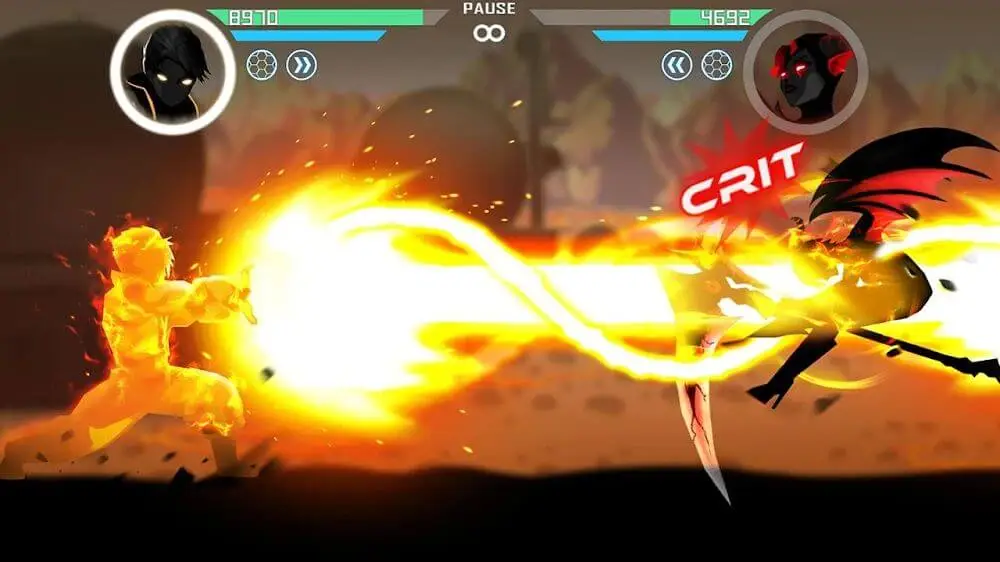 Screenshot of the Shadow Battle 2.2 game