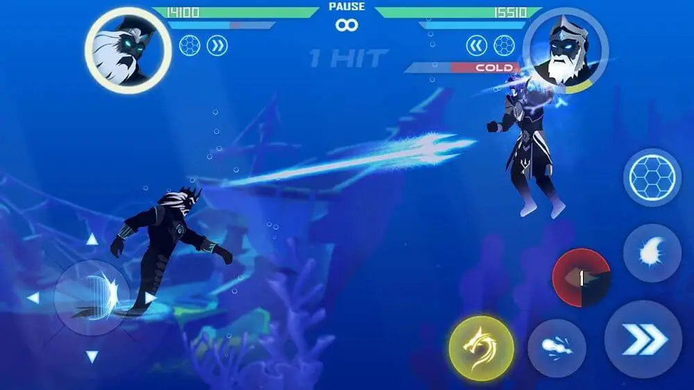 Screenshot of the Shadow Battle 2.2 game