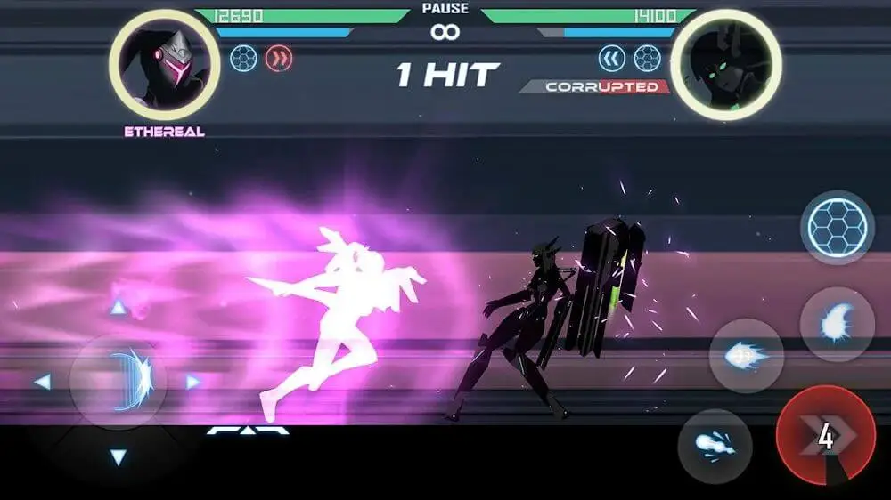 Screenshot of the Shadow Battle 2.2 game