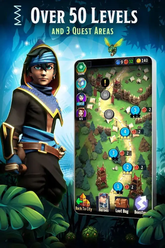 Screenshot of the Shadows of Valdora app