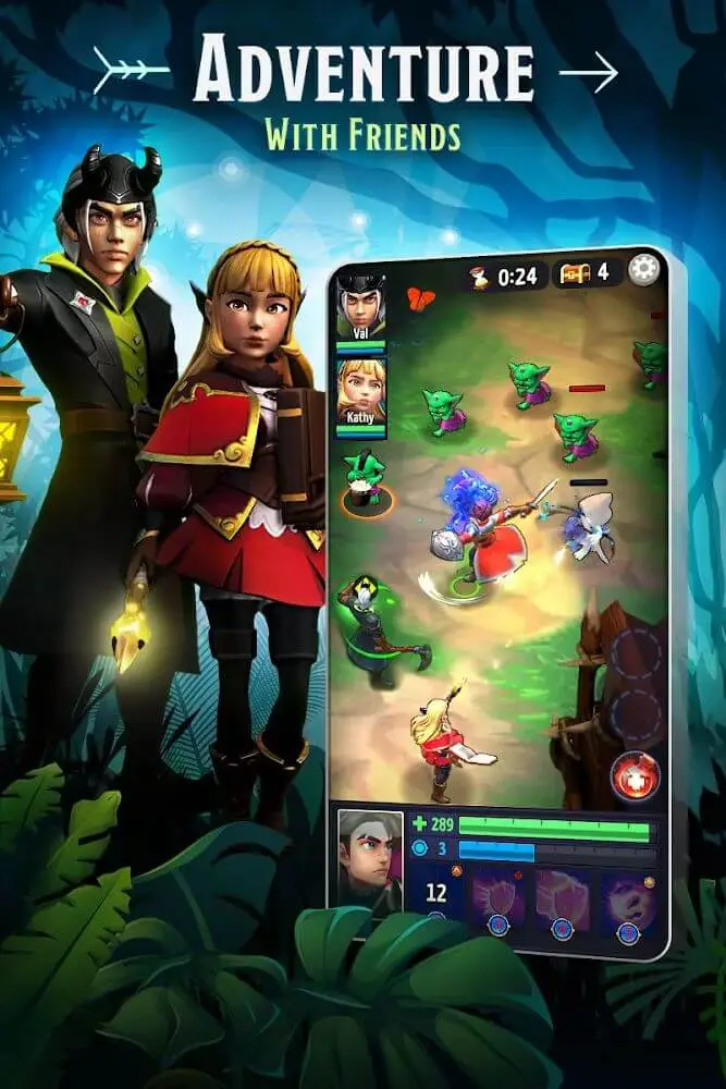 Screenshot of the Shadows of Valdora app