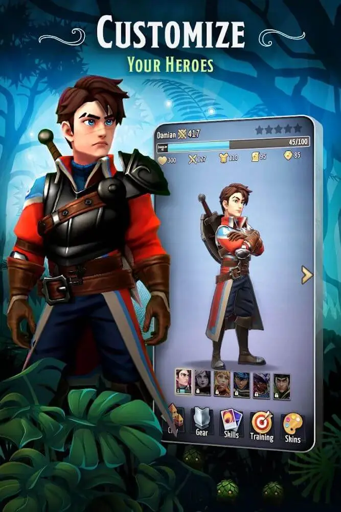Screenshot of the Shadows of Valdora app