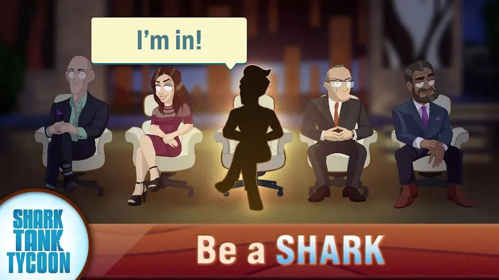 Screenshot of the Shark Tank Tycoon game