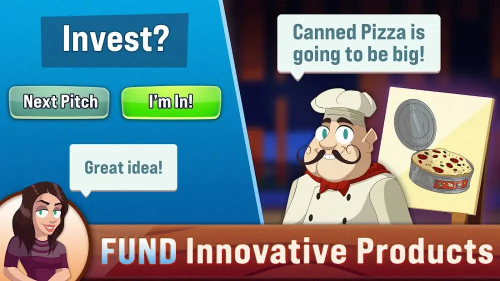 Screenshot of the Shark Tank Tycoon game