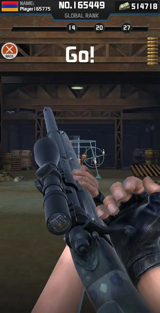 Screenshot of the Shooting Sniper: Target Range app
