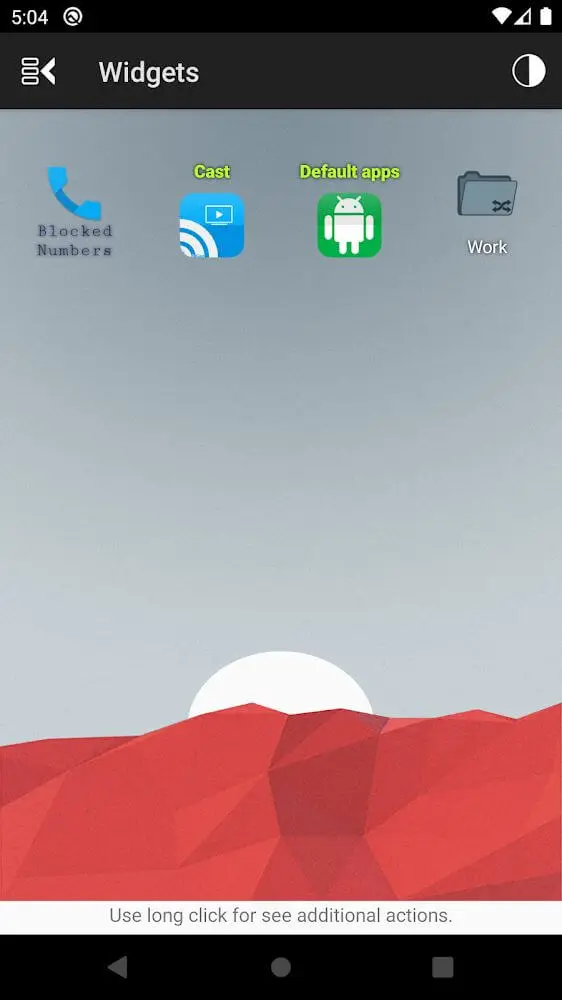 Screenshot of the Shortcut Creator app