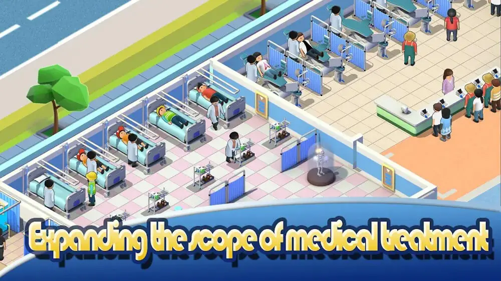 Screenshot of the Sim Hospital Buildit game