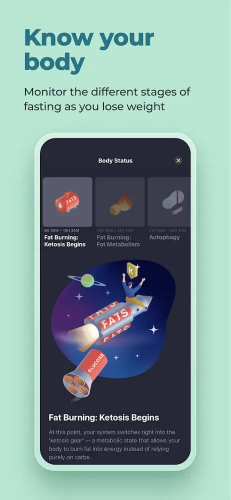 Screenshot of the Simple: Intermittent Fasting app