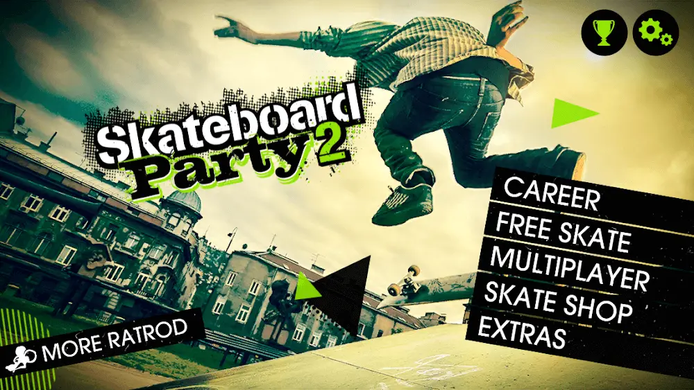 Screenshot of the Skateboard Party 2 game