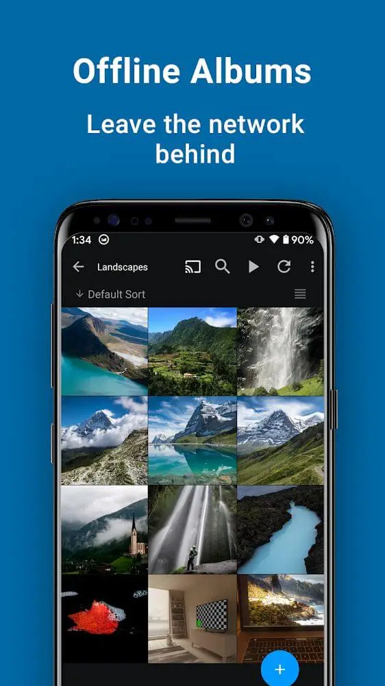 Screenshot of the SkyFolio app