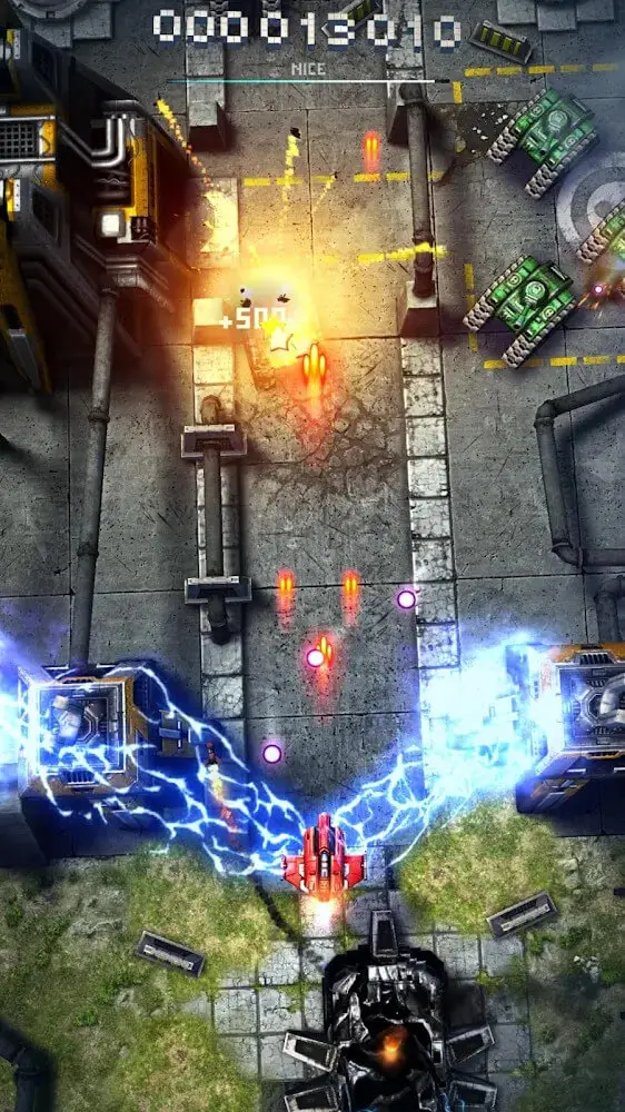 Screenshot of the Sky Force 2014 app