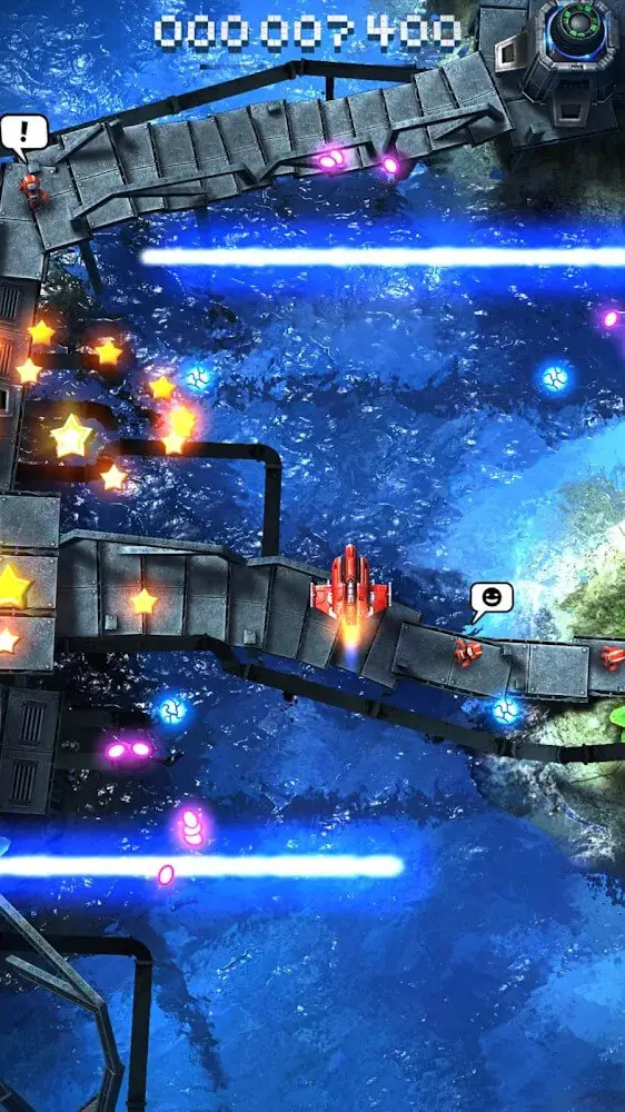 Screenshot of the Sky Force 2014 app