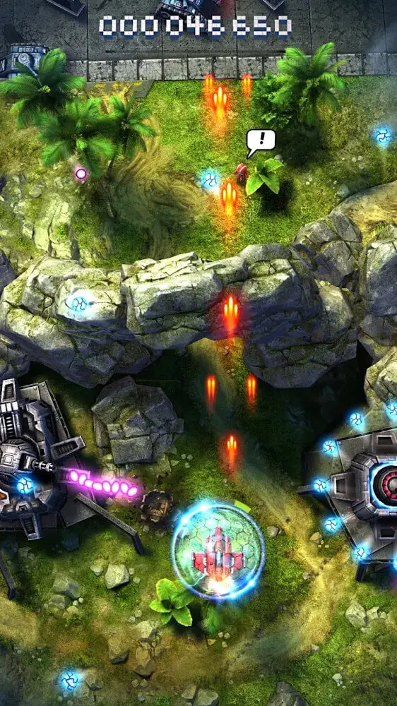 Screenshot of the Sky Force 2014 app